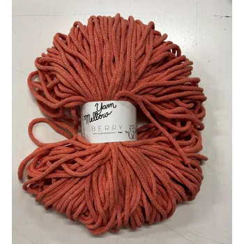 Šňůra na prádlo Bavlněná šňůra YarnMellow Berry 3mm lososová DOPRODEJ