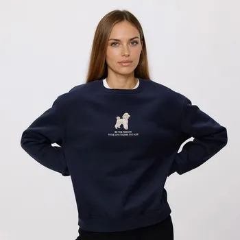 Dámská mikina Reserved - Mikina s&nbsp;výšivkou - tmavomodrá - 813HS-59X - 813HS-59X-XS