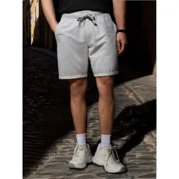 Pánské kalhoty Sinsay - Šortky slim fit - šedá - 5153O-09M - 5153O-09M-3XL-1