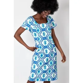 Dámské šaty Perso Letní šaty RBE220015F Modrá Slim Fit L