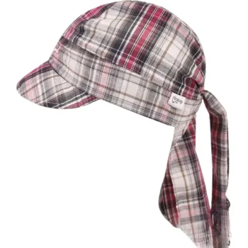 Čepice Dívčí pirát s kšiltem šedá/růžová Dráče