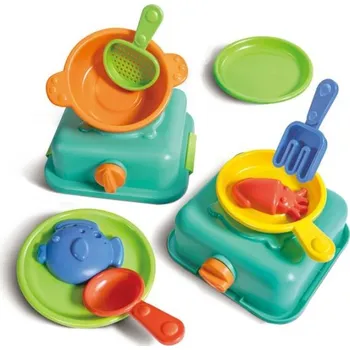 Houpací síť Hape Hračky na písek - Sada bábovek - Šéfkuchař