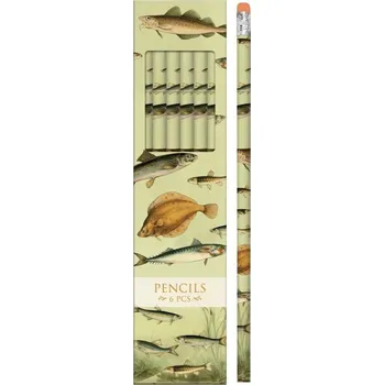 Set školních potřeb Ołówki ozdobne STPEN28 Nordyckie ryby - 6 sztuk