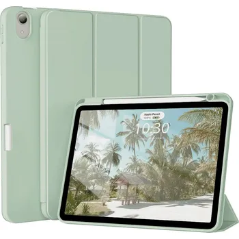 Techsuit - Flex Trifold (s držákem na tužku) - iPad Air 5 (2022) - Matcha Green