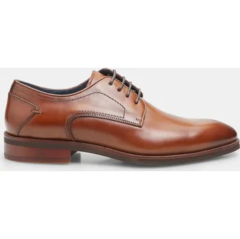 Pánské polobotky Baťa pánské derby polobotky z hladké kůže pískové, vel. 46