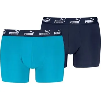 Pánské spodní prádlo Pánské boxerky PUMA ELEMENTS MEN BASIC BOXE 938753-08 BLUE COMBO XL
