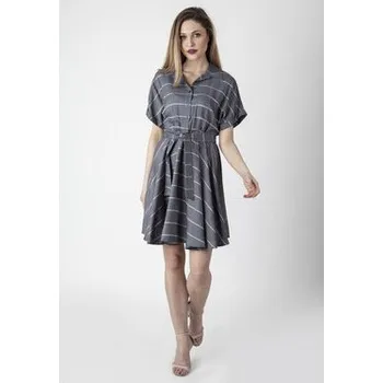 Dámské šaty Perso Každodenní šaty RBE220040F Šedá Regular Fit XL