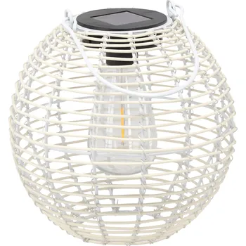 Lucerna Solární LED lucerna Ubano 19 cm bílá