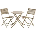 Béžový kovový zahradní jídelní set pro 2 Arcas – House Nordic ID_1832628