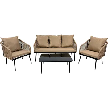 Zahradní sestava Sada zahradního nábytku SERAPHINA béžová
