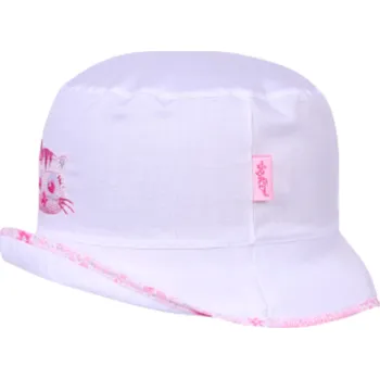 Čepice Dívčí klobouk havana - bílá - kočička