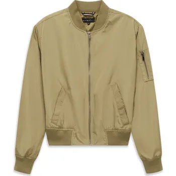 Dámská casual bunda Bugatti lehký blůzon z decentně lesklé látky v mechovém barvě W4134-14721 130 Zelená 40