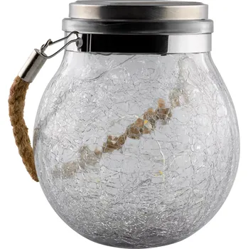 Stojací lampa Solární LED lampa Solik 12x14,5 cm čirá/teplá bílá