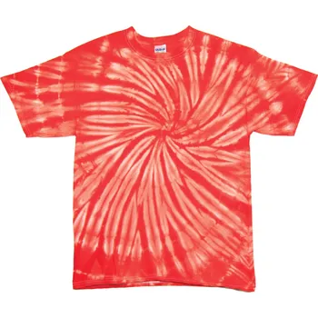 Pánské tričko Tričko unisex The Mountain batikované Hurricane - oranžové-světle oranžové, XL