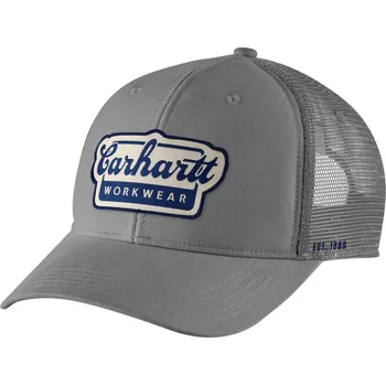 Módní doplněk CARHARTT TWILL MESH-BACK SCRIPT CAP STEEL DOPLNKY: ONE SIZE