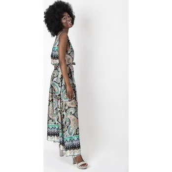 Dámské šaty Perso Letní šaty z wycięciem na plecach Černá Regular Fit L