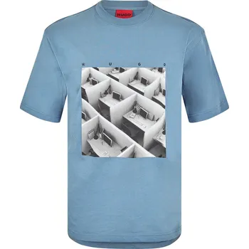 Pánské tričko Tričko Hugo Open Blue 6701698 XL