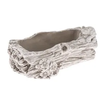 Květináč Betonový květináč - kmen s květinami, 0/12