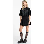 Reporter Young | Dívčí černá skládaná sukně s jemným proužkem - Barva ČERNÁ, Velikost 170 253-0222G-04-100-1