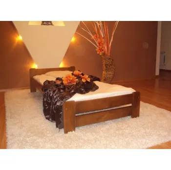 Postel Zvýšená postel Halle 80x200 cm + rošt ZDARMA - dub