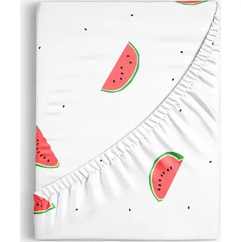 Prostěradlo Bavlněné napínací prostěradlo - Melouny 140 x 200 cm