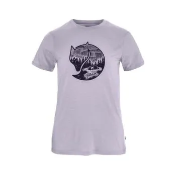 Dámské oblečení Fjällräven Abisko Wool Fox SS Women Lavender Mist- Dark Navy fialová M