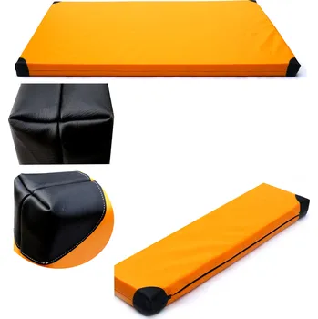 Žíněnka ShopJK GYMNASTICKÁ ŽÍNĚNKA 200x120x10 CM - ŽLUTO - ČERNÁ (T25)