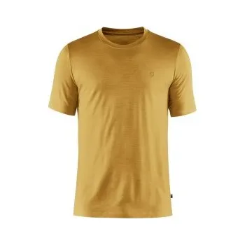 Pánské termoprádlo Fjällräven Abisko Wool SS Men Ochre žlutá L