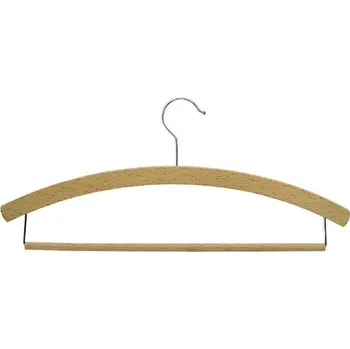 Věšák Věšák, pánský, bukové dřevo, 420x8mm, voskovaný, niklovaný L-hák