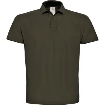 Pánské oblečení Polokošile B&C Piqué - hnědá, XL