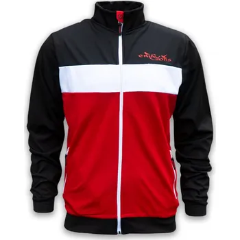 Pánská mikina Mikina Erik and Sons Kraeving - černá-bílá-červená, 4XL