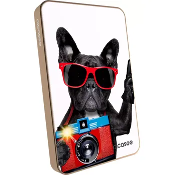 Powerbanka Picasee Powerbanka s MagSafe 5 000 mAh Zlatá - Francouzský Buldoček