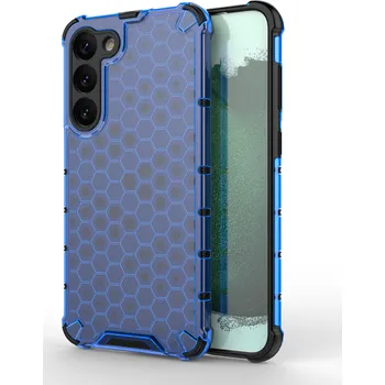 Pouzdro na mobilní telefon Hurtel Hybridní armourovaný kryt Honeycomb pro Samsung Galaxy S23+ modrý