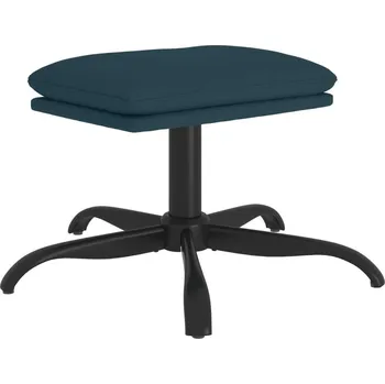 Křeslo Shumee Podnožka modrá 60 × 60 × 36 cm samet