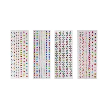 Set školních potřeb Samoprzylepne kryształki dekoracyjne duże MIX