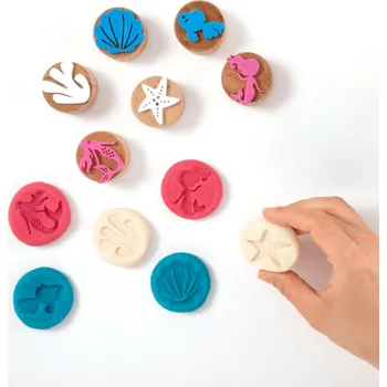 Dětské razítko ChildGen - dřevěná razítka MOŘSKÁ VÍLA