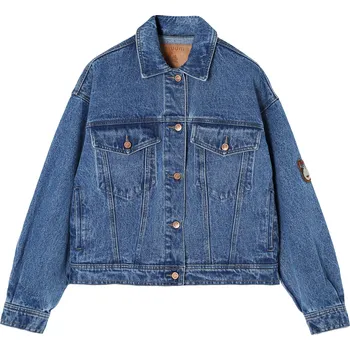 Dámská casual bunda Tatuum DŽÍNOVÁ BUNDA S MOTIVEM MEDVÍDKA UŠÁČKA – BERNALI