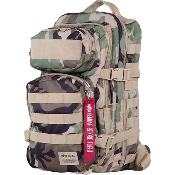 Ledvinka Batoh Alpha Industries Tactical Backpack 12,4 l - woodland