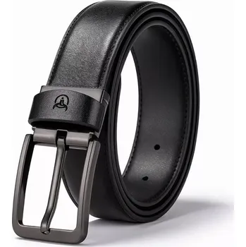 Opasek Bullcaptain pánský kožený opasek Rahat Černý - Model Běžné balení