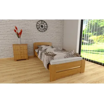 Postel Postel Petra 90x200 cm masiv borovice - olše + rošt ZDARMA