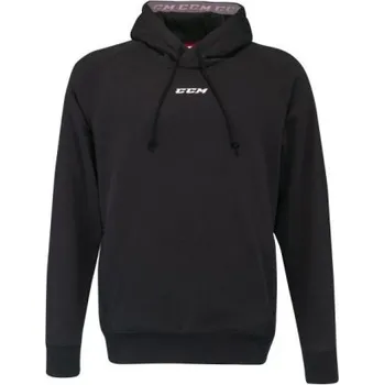 Pánská mikina CCM Mikina CCM Team Fleece Pullover SR, Barva BLK, Velikost M 946155