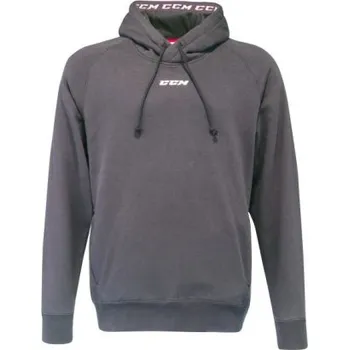 Pánská mikina CCM Mikina CCM Team Fleece Pullover SR, Barva GRE, Velikost S 946322