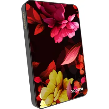 Powerbanka Picasee Powerbanka s MagSafe 5 000 mAh Šedá - Dark Peonny