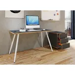 VCM psací stůl „Salia“ 138x80 WH, bílý