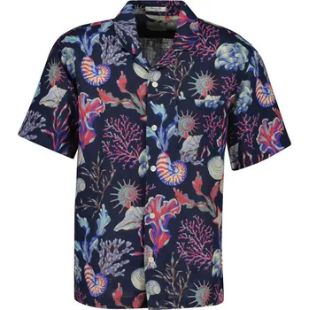 KOŠILE GANT REG AOP CAMP COLLAR SHIRT CLASSIC BLUE