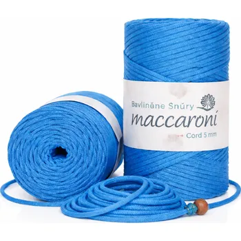 Bavlněná šňůra Abigail 5 mm tmavě tyrkysová 602-01