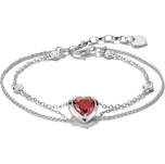 Thomas Sabo A2222-051-10-L19V náramek Double row with heart Elyndra Silver