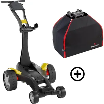 Golfový vozík Stewart Golf Stewart Q Follow 2025 elektrický vozík McLaren Yellow Kapacita baterie: na 36 jamek + PŘÍSLUŠENSTVÍ ZDARMA