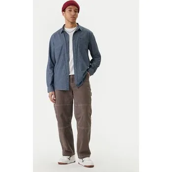 Pánská košile Quiksilver Košile Yosemite Chambrayls EQYWT04660 Tmavomodrá Regular Fit XXL