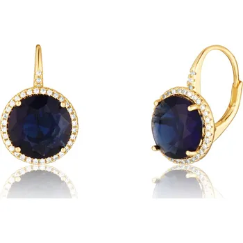 Náušnice Pozlacené stříbrné náušnice se zirkony JVD SVLE0471SH2GM00